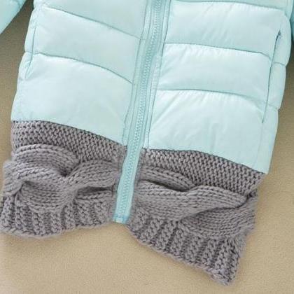 Free Shipping Mintgreen Knitted Spl..
