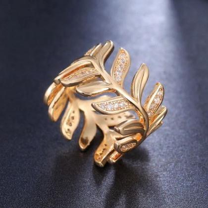 Rsslyn Golden Rings for Women Elega..