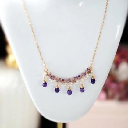 Rsslyn Purple Necklaces for Women 5..