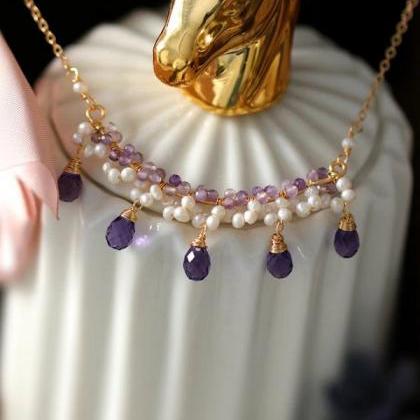 Rsslyn Purple Necklaces for Women 5..