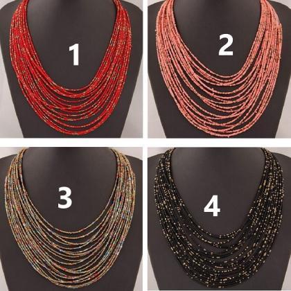 Rsslyn New Necklaces for Women Red ..