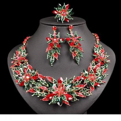 Rsslyn Christmas Jewelry Set Poinse..