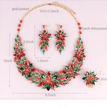 Rsslyn Christmas Jewelry Set Poinse..