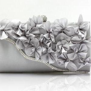 silver pearl clutch