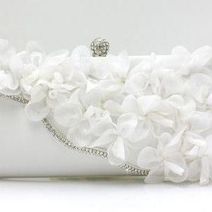 silver pearl clutch