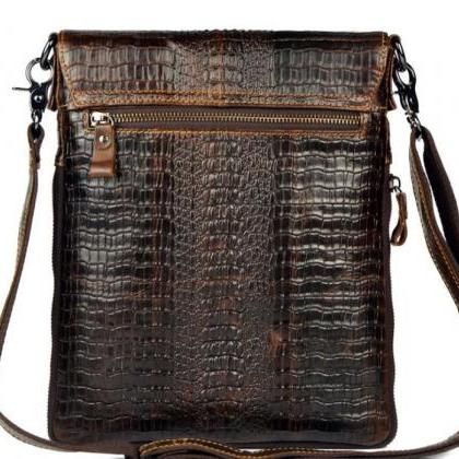 Authentic Genuine Leather Brown Bag..