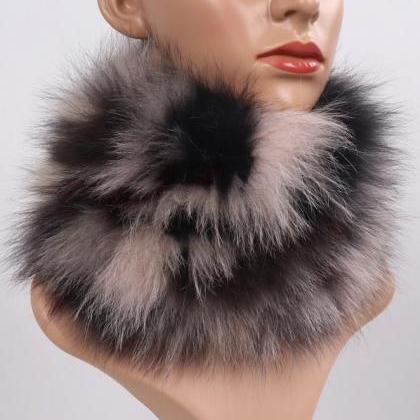 Fur Scarves for Women Fashion Winte..