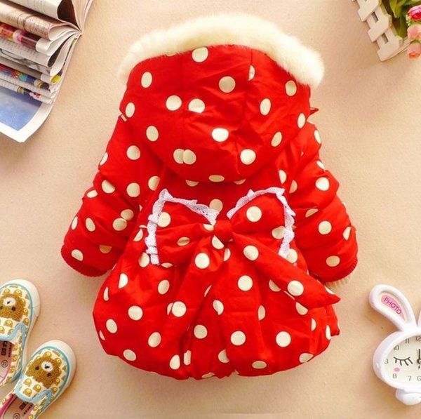 red polka dot jacket