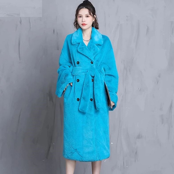 turquoise winter coat