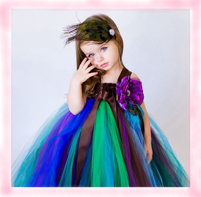 peacock dress for girl