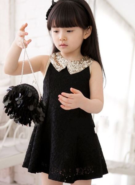 little girls black dress