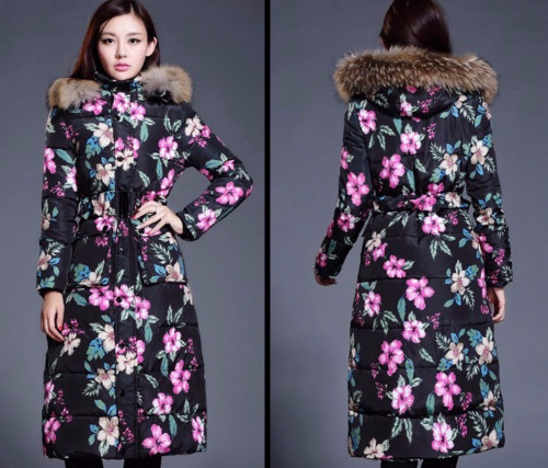 flower winter jacket