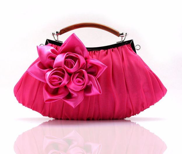 pink evening purse