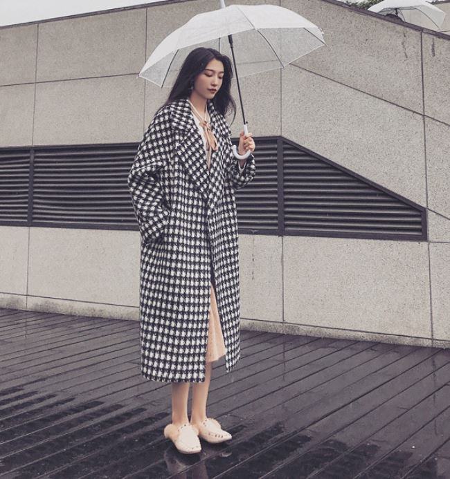 houndstooth winter coat