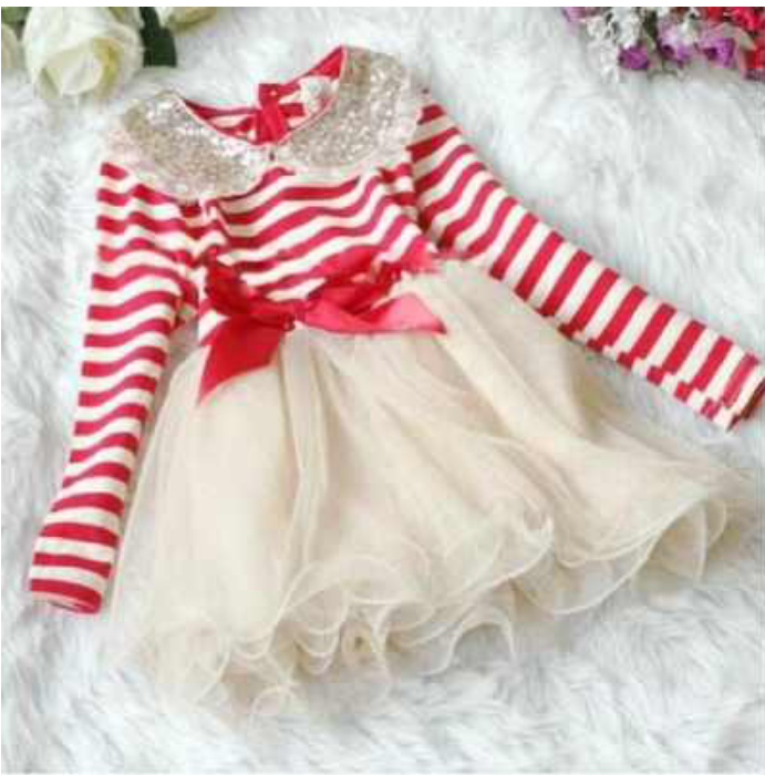 girls long christmas dress