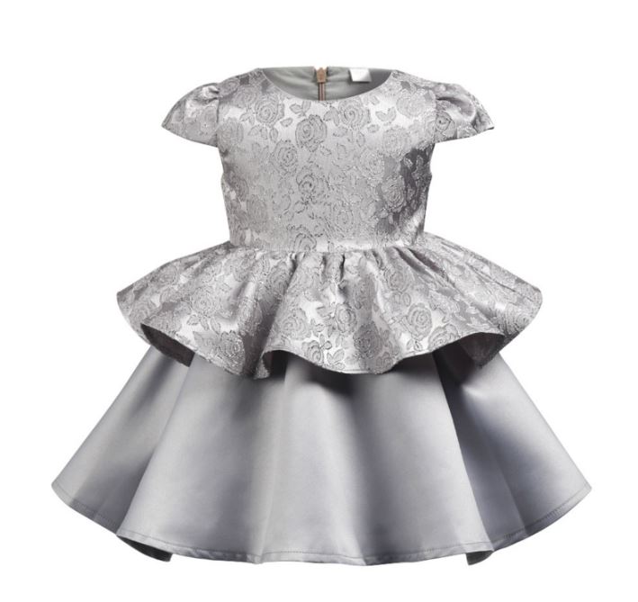 silver baby girl dress