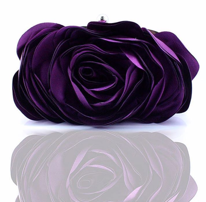 plum evening bag