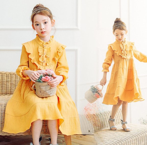 linen dress yellow