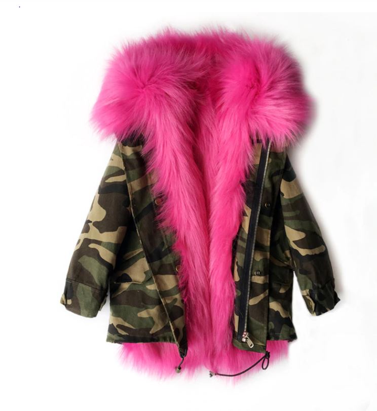 ladies camo winter coat