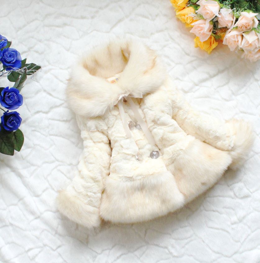 winter white fur coat