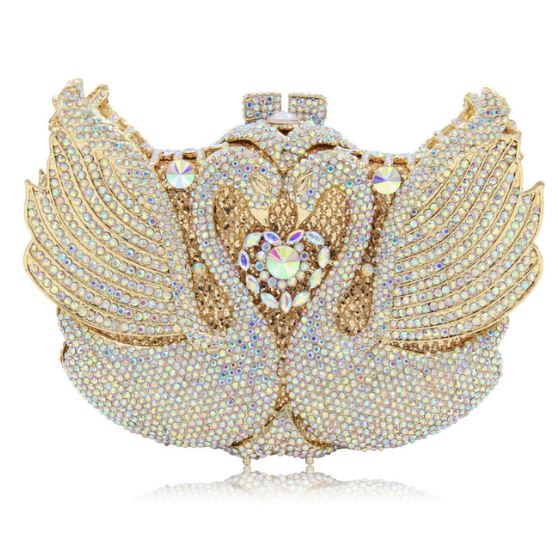 golden bridal purse