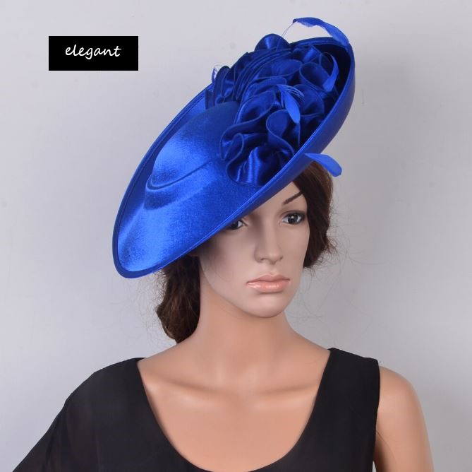blue wedding hat