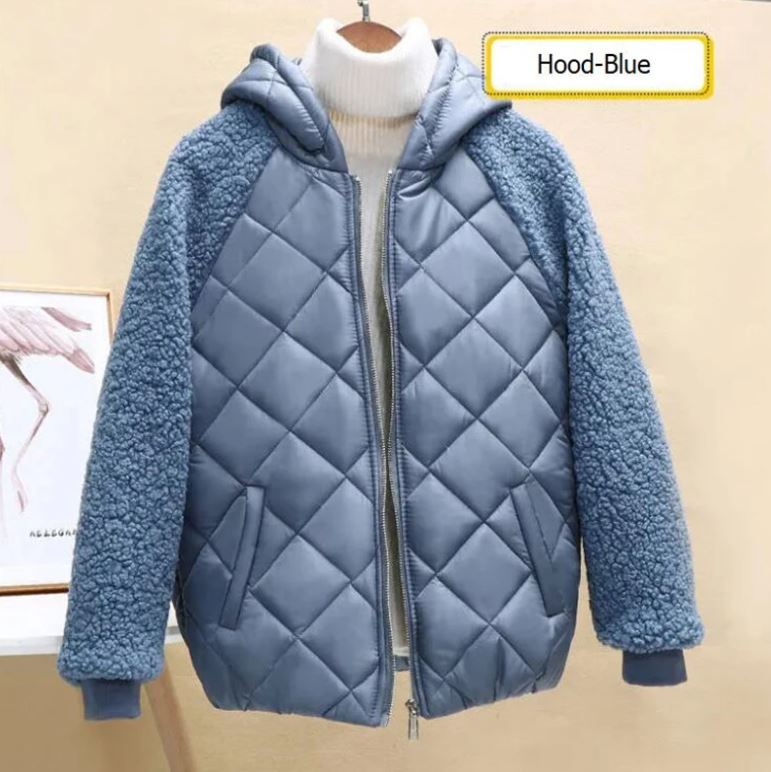 Rsslyn New Blue Parka for Teenage Girls Wool Jackets