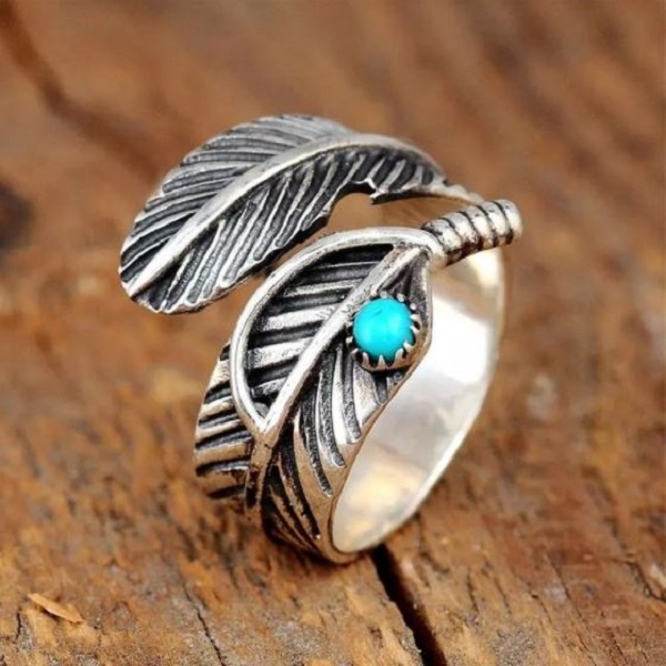 Rsslyn Rings for Women RSS10-2282021 Wholesale Turquoises Thumb Ring Adjustable Boho Party Fashion Jewelry Rings