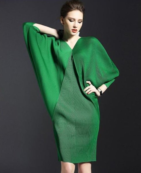 Green Batwing Dress Factory Sale, UP TO ...