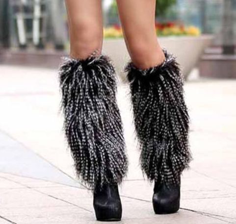 faux fur boot covers