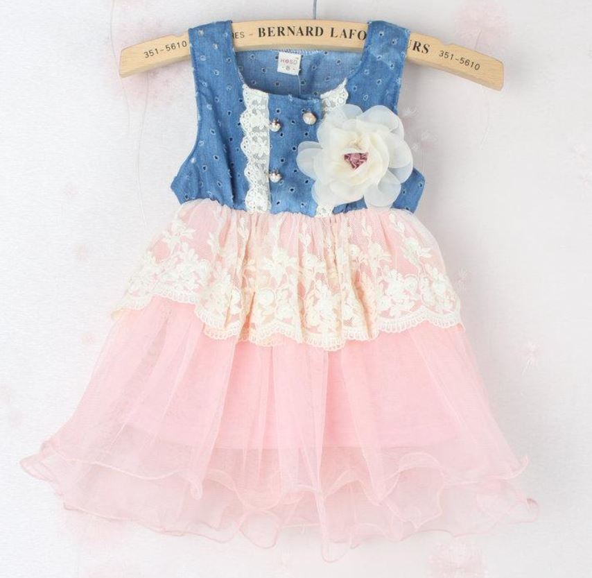 infant girl denim dress