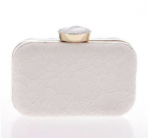 white handbag for wedding