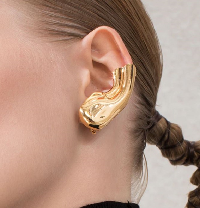 Easy Ear Clips Unisex New Fashion Golden Ear Lobe Accessories No Pierce Jewelries for Men and Women-Golden Clip Earrings