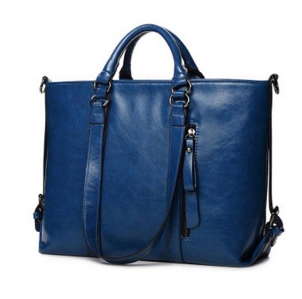 Rsslyn Blue Laptop Bags for Men and Women Office Work Messenger Bags with Many Pockets and Compartment