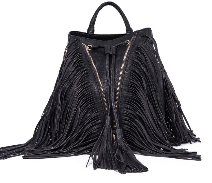 black tassel purse