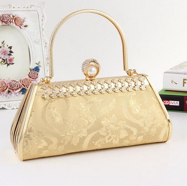 bridal golden purse