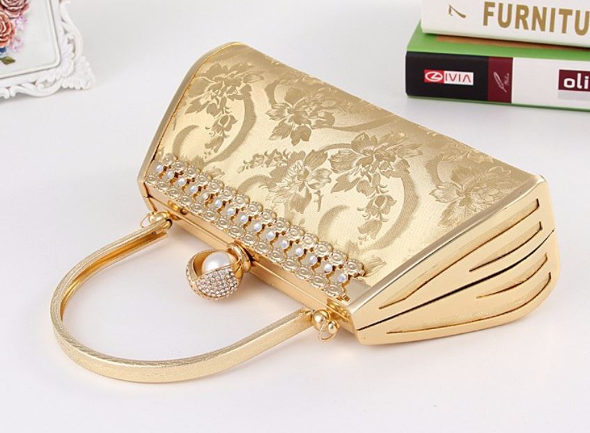 bridal golden purse