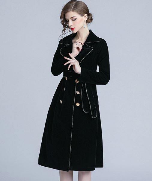 velvet coat with hood