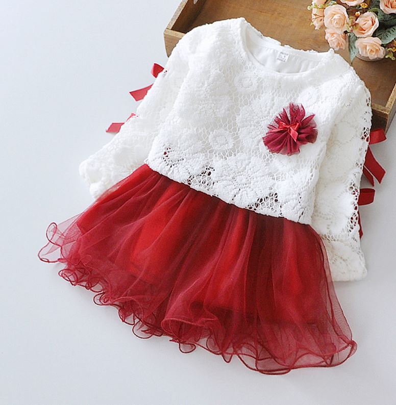 infant red dress