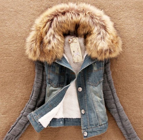 jean jacket with fur for toddlers