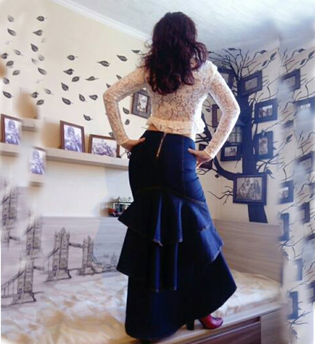 mermaid style skirt