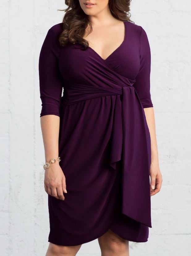 plus size purple summer dresses