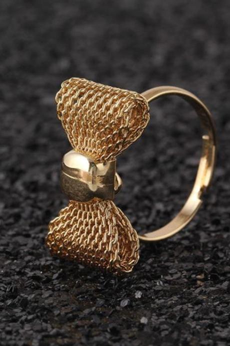 Size 6 Golden Rings Promise Rings Friendship Rings Adjustable Gift Rings