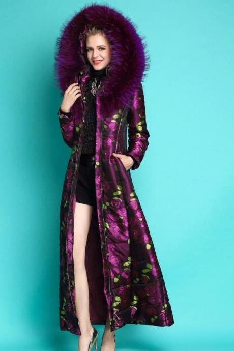 Magenta Purple for Women S-4XL Trench Coat for Women Magenta Waist Winter Coats Luxury Outerwear for Women