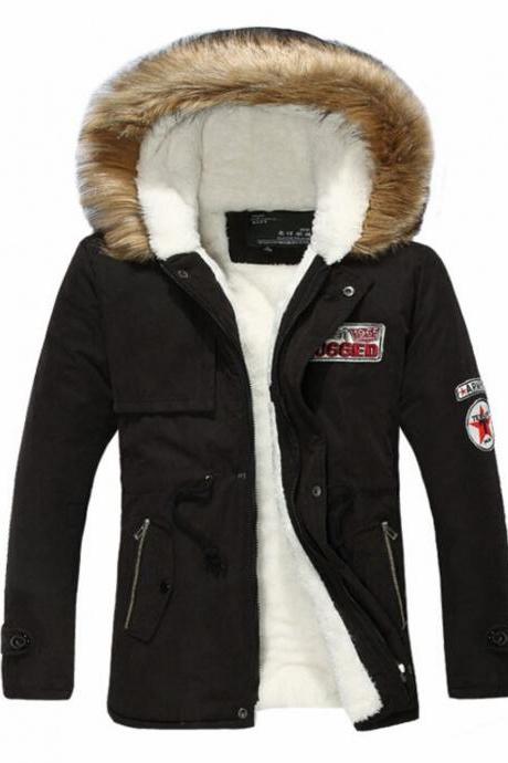 Unisex Parka Jacket with Hood Black Parka for Men and Women High Quality Black Jackets
