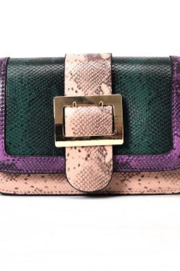 Small Bag Green Clutch for Women Snake Pattern 2018 RSS Bags Snake Bags Tote Green Purses for Women