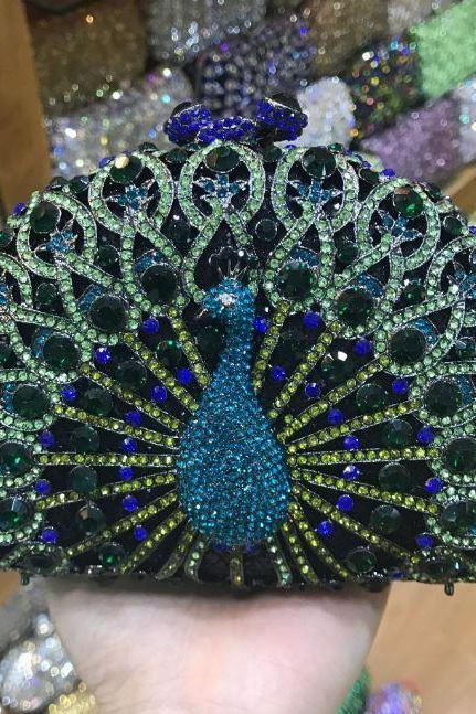 Peacock Clutch for Women Good Deal Bags and Purses RSS 2018 High Quality Multicolor Peacock Bags