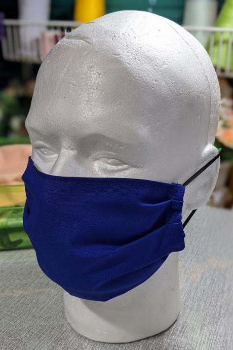 2pcs Unisex Royal Blue Masks for Women Royal Blue Facemasks for Men RudelynsSariSariStore.com Handmade Macho Facemasks