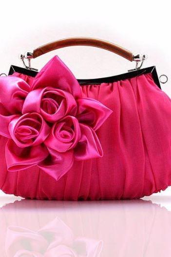 Pink Clutch Evening Purse for Women Red Clutch Shoulder Bag Clutch for Evening Date