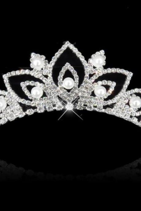 12 Crowns for Girls Bridal Tiaras Comb Style Silver Headpieces for Teens Women's Crown Tiaras